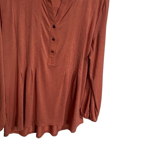 Wonderly 3/4 Sleeve Pumpkin Peasant‎ Top - Picture 3 of 6